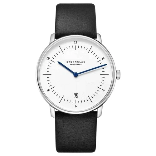 Sternglas S01-NA44-PR07 Naos Leather Strap Watch