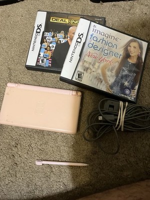 Authentic & Tested Coral Pink DS Lite With Charger, 2 Games, Please Read