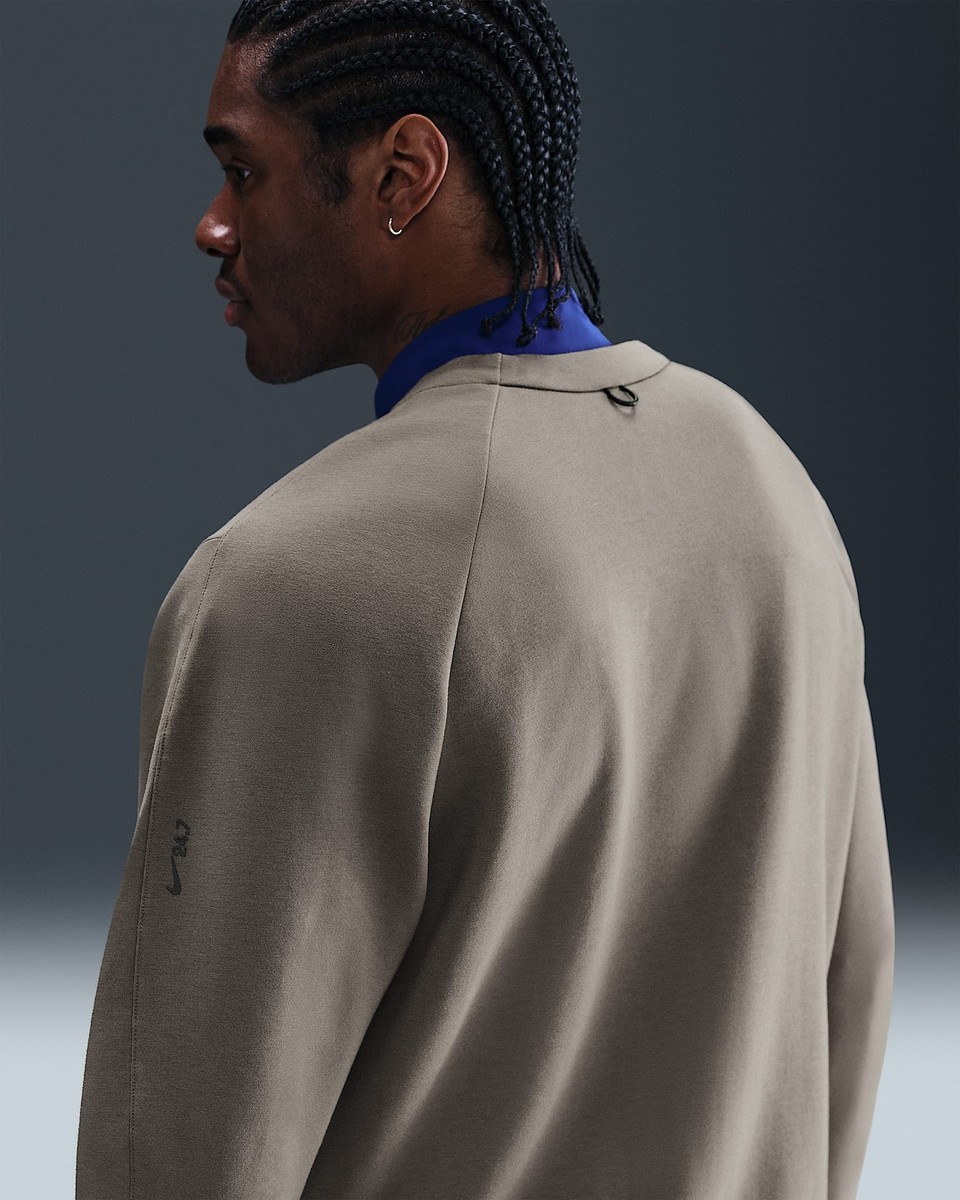 Nike 24.7 Impossibly Soft Men's Dri-Fit Cardigan 'Cave Stone Nike 24.7 Impossibly Soft Men's Dri-Fit Cardigan 'Cave Stone