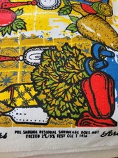 1960s 1970s Vintage Kitschy Autumn Kitchen Mod Retro Fun MCM Groovy Fabric 5yds