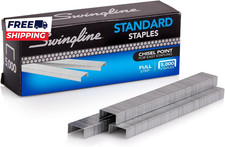 Standard Staples 1/4" Full Strip Box of 5,000.......