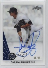 2015 Leaf 25th Baseball Clear Auto Blue 10/25 Carson Fulmer #CF2 Auto 1u6