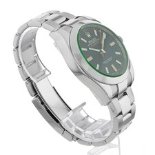 ROLEX Milgauss green glass 116400GV black Random Number second hand mens 3