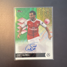 Topps Finest Premier League 2025-26  Santi Cazorla Arsenal Auto /99