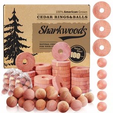 Cedar Blocks for Clothes Storage 100 Pack, 100 Natural 1 Count Pack of 100 