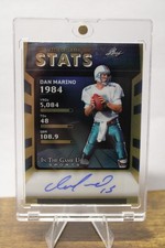 2025 Leaf In The Game Used Dan Marino Video Game Stats Auto 6/7