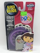Vintage 2005 New Dora The Explorer Sounds Talking 3d View-Master 3 Reels SEALED