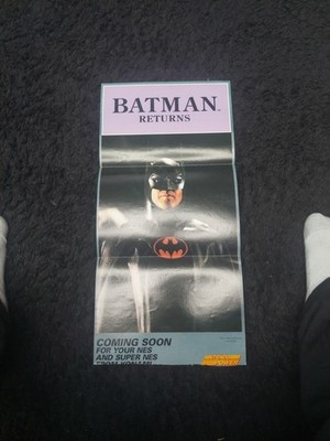 Nintendo Power Batman Returns (1992) Konami DC Comics NES Pull-Out Poster