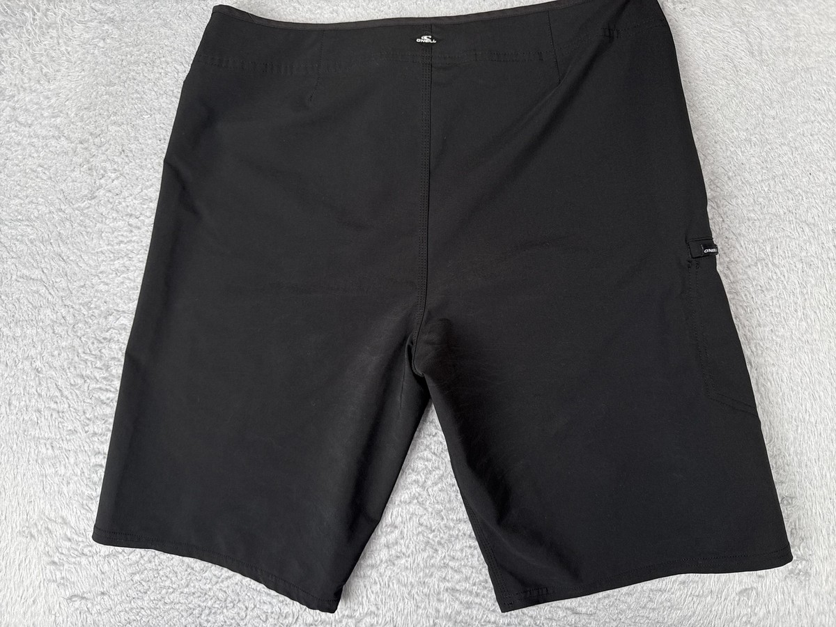 O'Neill Cargo Shorts Mens 34 Black Hyperfreak Stretch Quick Dry 11