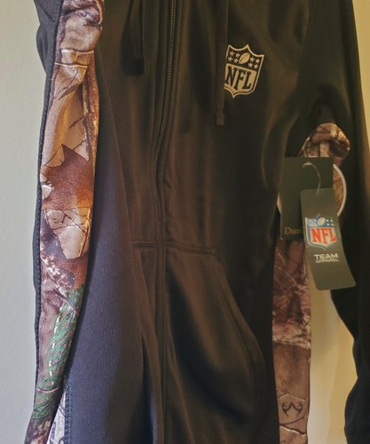 New Dunbrook Realtree NFL Black & Camo Full Zip Hoodie Gorpcore Fandom Size S - Picture 6 of 13