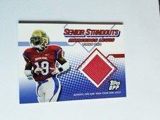 CAMISETA MARCEDES LEWIS 2006 TOPPS DPP SENIOR DESTACADOS SENIOR BOWL USADA EN EL JUEGO