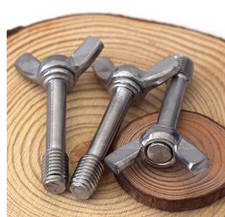 304 Stainless Steel Wing Thumb Screws Bolts With Walsted Shank M3 M4 M5 M6-M10