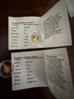 American Mint .5 Gram .585 Gold Coin Eagle And Krugerand