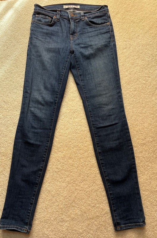 J Brand Women’s Dark Wash Stretch Skinny Jeans Size 25 Made in USA