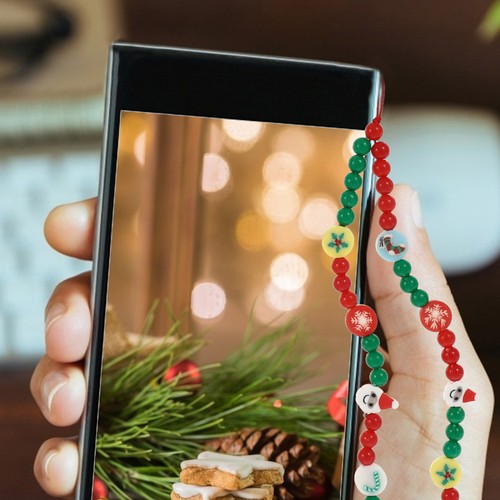 3 Pcs Handy-Ornamente Weihnachtstelefon Weihnachts-Telefon-Lanyard - Photo 3 sur 12