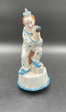 Working Vintage Aldon Rotating Clown Figurine Music Box “Roll Out The Barrel