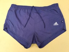 Vintage Adidas Running Shorts Mens L Navy Blue Marathon Sprinter Retro 80s 90s