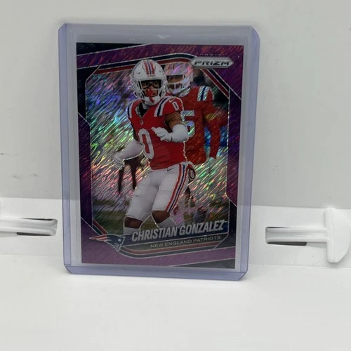 2025 Panini Prizm Football Purple Shimmer Christian Gonzalez #176