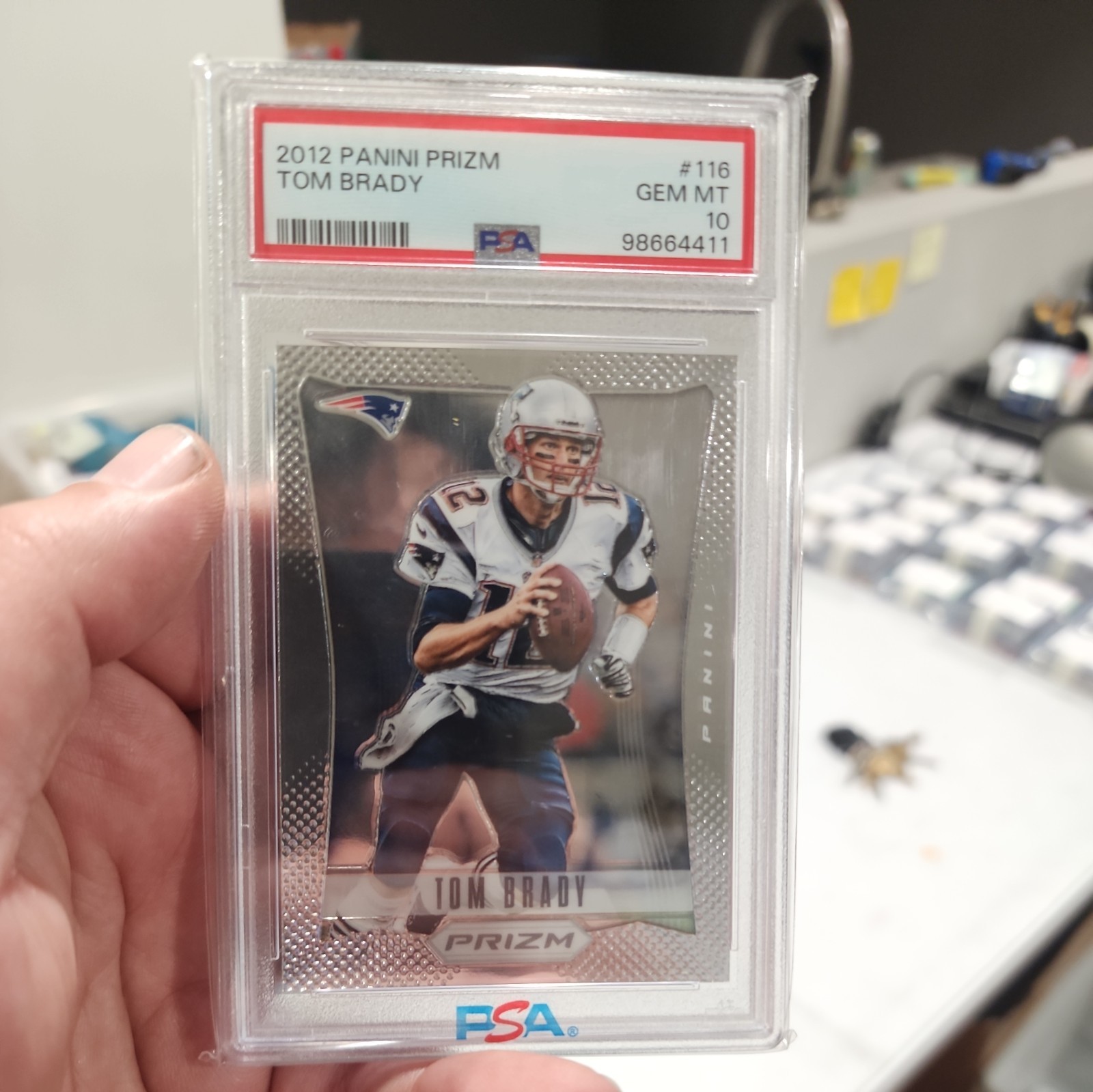 Panini Prizm 2012 Tom Brady #116 PSA 10 Base Set New England Patriots NFL
