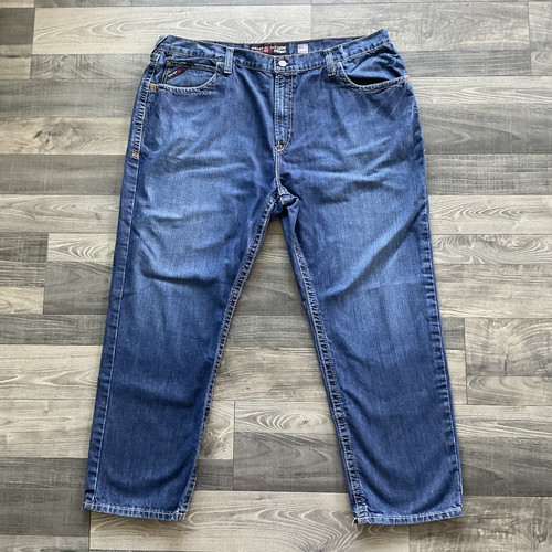 Ariat FR M3 Loose Straight Leg Jeans Men’s 44x32 Blue Basic Stackable 10014449