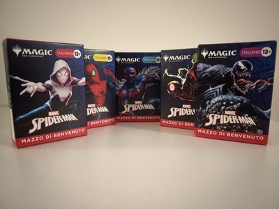  ️ Magic The Gathering Mtg Marvel Spider-Man Welcome Deck Complete Set ITA