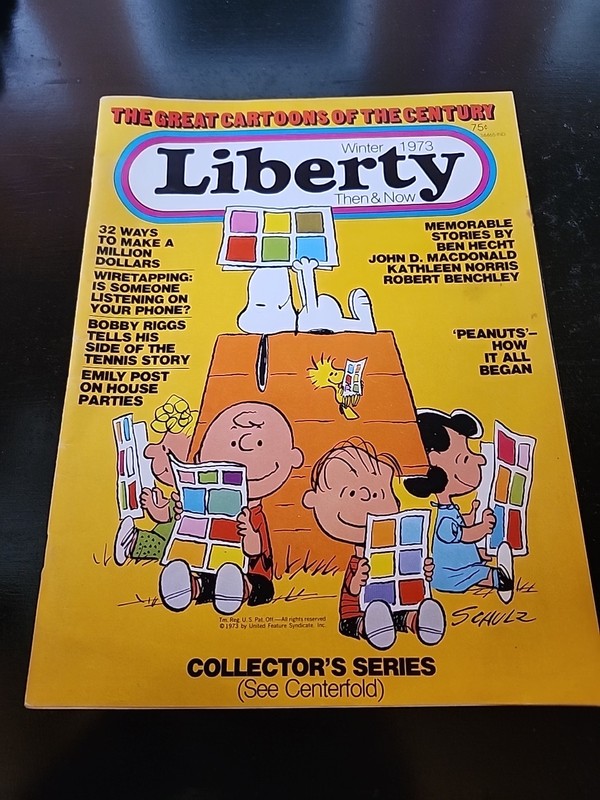Liberty Then & Now Magazine Oct 1973 VG 4.0 Stock Image Low Grade