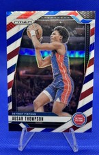 2024-25 Panini Prizm #147 Ausar Thompson Prizms Red White and Blue Pistons