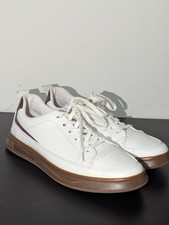 Concorde Men's Casual White Brown Leather Sneaker Low Top Fashion Shoes Size 42