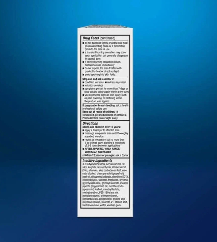 Crema avanzada para aliviar el dolor Icy Hot - Alivio del dolor de fuerza máxima doble 2 oz Foto 3 de 3