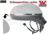 VAN Wezel 0391816 AußEnspiegel Rechts Spiegel AußEn FüR Audi