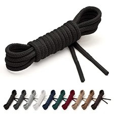Benchmark Dress Shoe Laces - Made in USA - 1/10" 36 inches - 2 Pairs Black