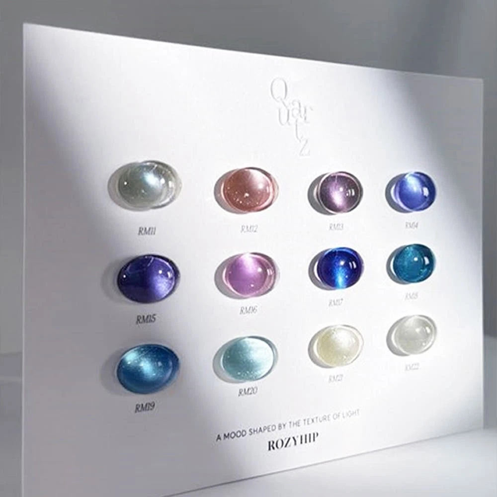 ROZYHIP Quartz Magnetic Cat Eye Gel Nail Polish 12 Colors Set 10ml K-Beauty
Opens in a new window or