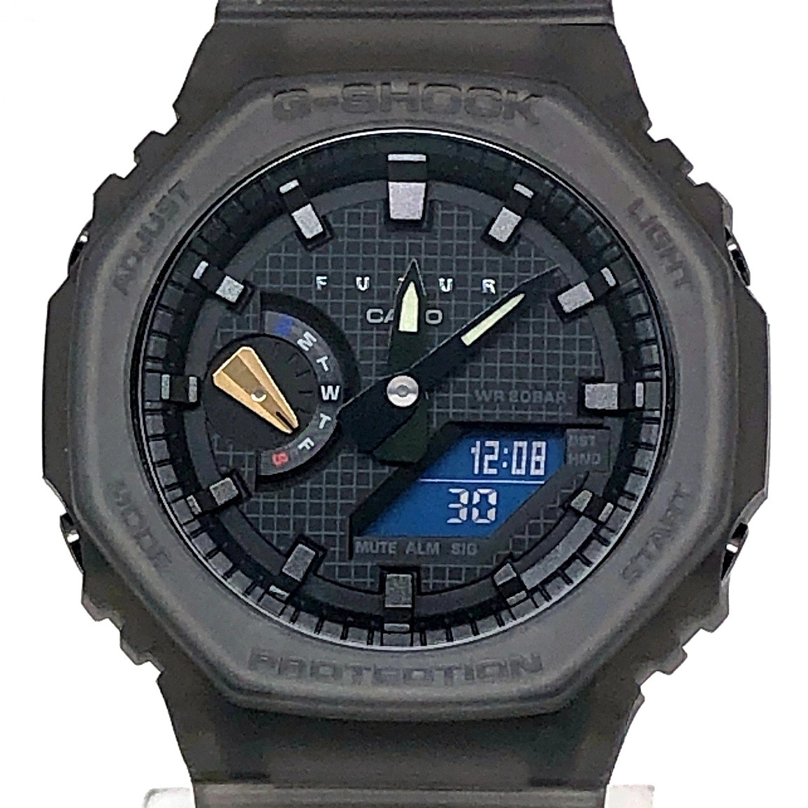 CASIO G-Shock GA-2100FT-8A FUTUR Collaboration Gray Skeleton Octagon Box Tag