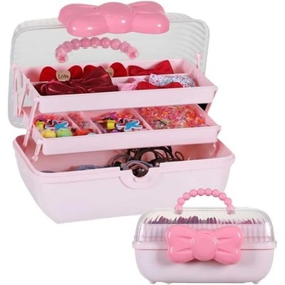 Baby Hair Accessories Organizer Multi Layer Storage Box Dustproof Clips Bows New