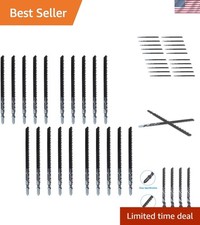 Professional 20-Piece T-Shank Jigsaw Blade Set | 6" Carbon Steel | Fast Cuts