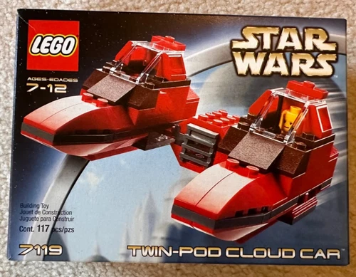 Vintage Lego Star Wars set 7119 - Twin Pod Cloud Car; 100% complete w box/manual