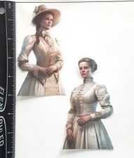 Lot of 2 Vintage Women Girls Hat SINGLE LAYER Embellishments 1123