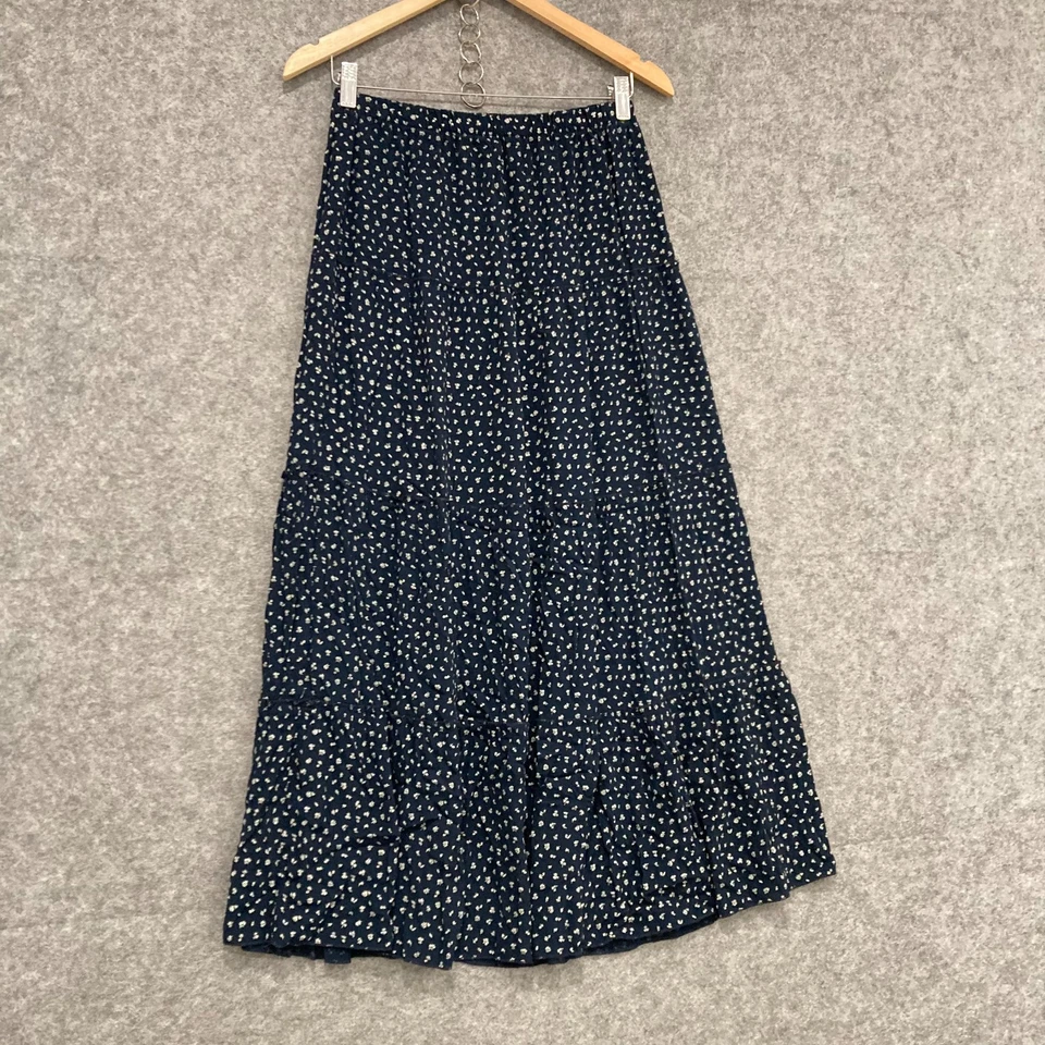 Brandy Melville женская юбка один размер синий цветочный эластичный пояс макси 33310 - Изображение 2 из 4