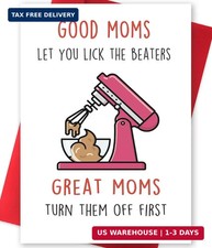 Funny Mother's Day Card for Wife, First Birthday Card for Mom, Unique Mothers Da