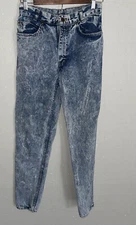 VTG GITANO High Rise Acid Wash Crop Ankle  Mom Jeans Size 9/10. Made In USA