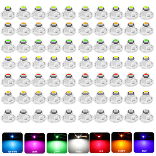 10/20X T3 LED Car Dashboard Light Bulbs 3030 A/C Climate Control HVAC Lamp Bulbs - Picture 3 of 17