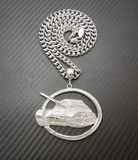 Hip Hop No Limit Tank Pendant 6mm/24",30" Cuban Chain Necklace RC3992