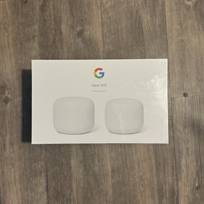 Google Nest Wi-Fi Router H2D & Point H2E   Whole Home Mesh System, New