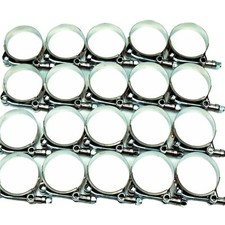 20pc 2-78 To 3 O.d. T-bolt Hose Clamp Stainless Steel Turbo Automotive