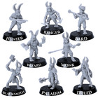 Bunny Tribe Miniatures – Set of 8 Rabbit RPG Models | 28mm Scale | D&D Wargame