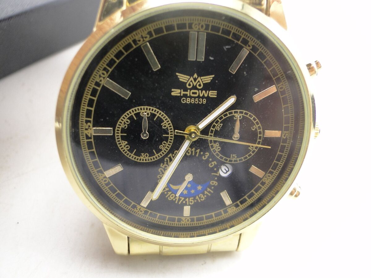 New in Box Zhowe GB6539 Mens Quartz Fashion Wrist Watch New in Box Zhowe GB6539 Mens Quartz Fashion Wrist Watch