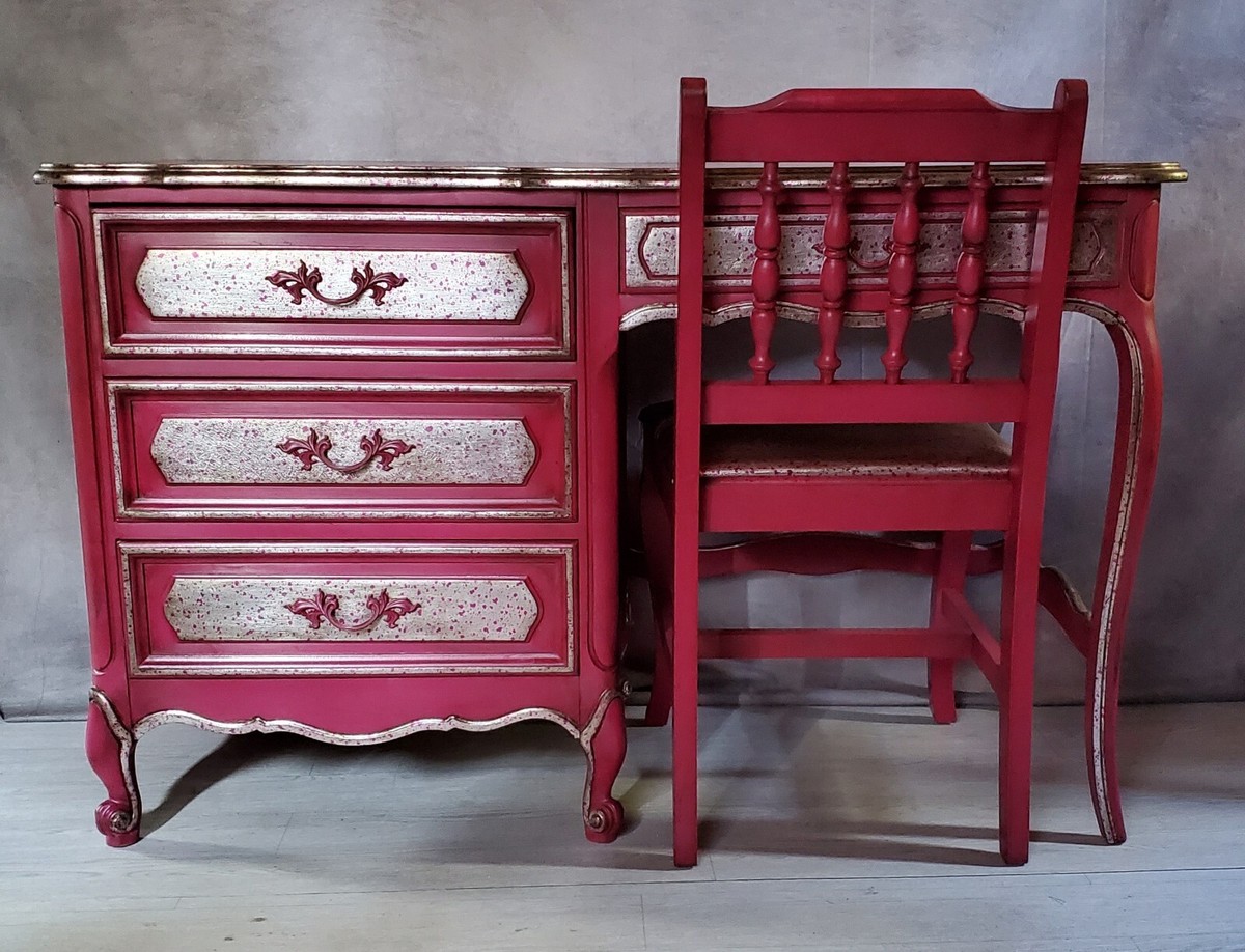 【希少】TICKLER RING50¢ヴィンテージ ディスペンサー USA Henry Link (Dixie) French Provincial Desk Refurbished Princess