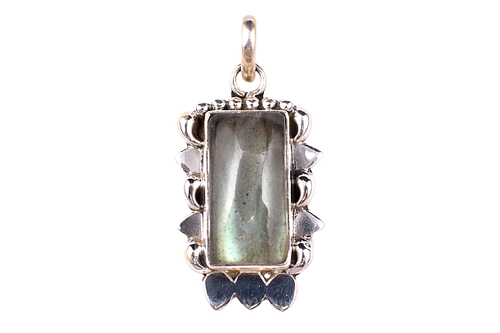 Pendentif En Argent Sterling 925 Fait Main En Pierre Précieuse