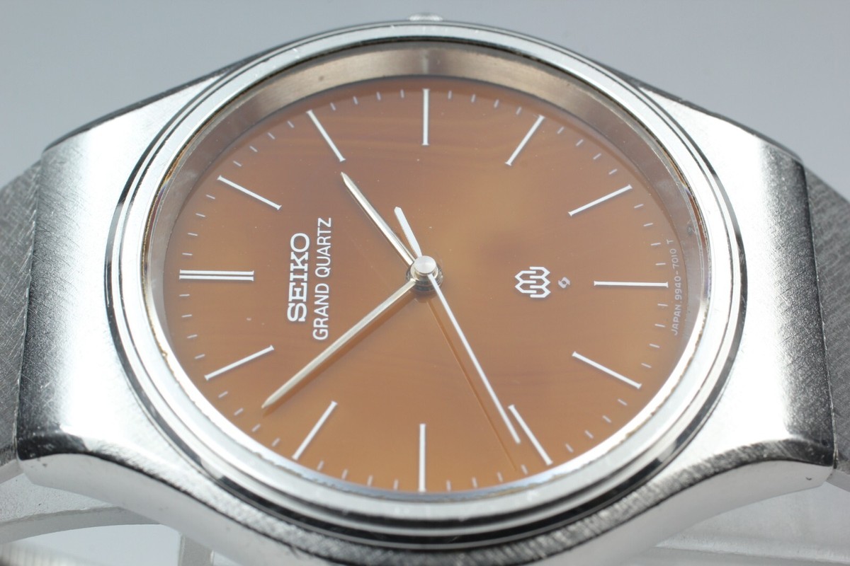 け*た様 [d004]アンティーク　セイコー腕時計　9940-7010 グランド ☆必見☆SEIKO セイコー GRAND QUARTZ グランド クォーツ 9940
