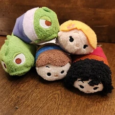 Disney Tsum Tsum Mini Plush Tangled Rapunzel Flynn Pascal Mother Gothel Lot